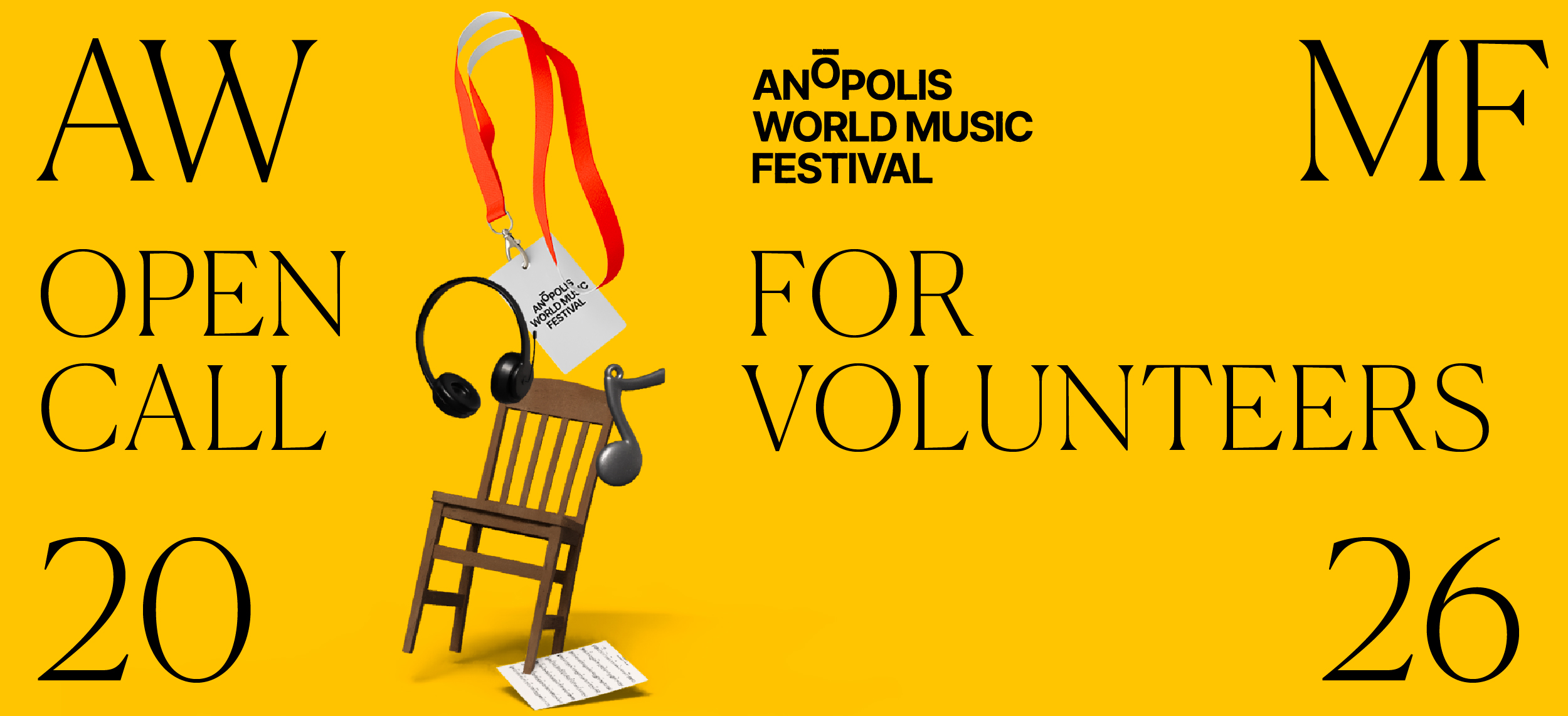 Anopolis World Music Festival 2026 - Open call for Volunteers